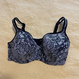 Padded 40DDD floral bra- lightly lined balconette